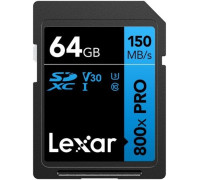 Карта памяти Lexar High-Performance 800x Pro SDXC LSD0800P064G-BNNNG 64GB