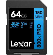 Карта памяти Lexar High-Performance 800x Pro SDXC LSD0800P064G-BNNNG 64GB