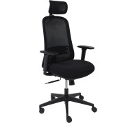 Офисное кресло AksHome Gem сетка/ткань, черный/черный полиамид