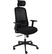 Офисное кресло AksHome Gem сетка/ткань, черный/черный полиамид