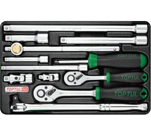 Универсальный набор инструментов Toptul GZA-1202 12 предметов
