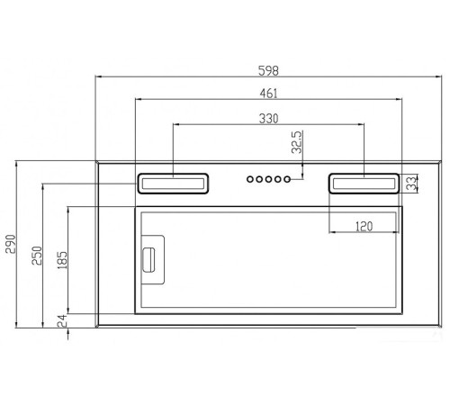 Кухонная вытяжка Schtoff Elemento 60 черный