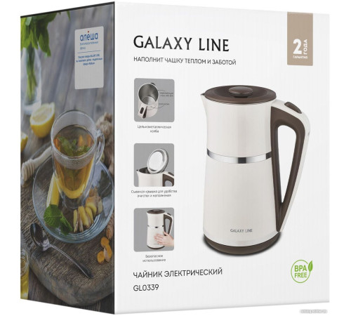 Электрический чайник Galaxy Line GL0339 бежевый