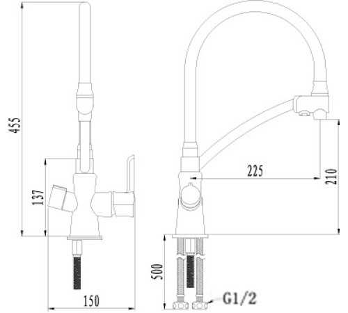 Смеситель Lemark Comfort LM3071C серый