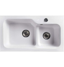 Кухонная мойка Belux SG-REC-DUO 8045-01 белый кварц