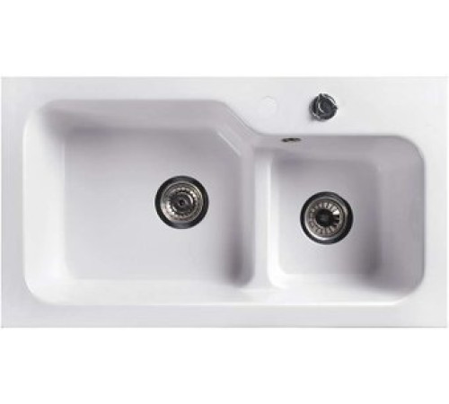 Кухонная мойка Belux SG-REC-DUO 8045-01 белый кварц