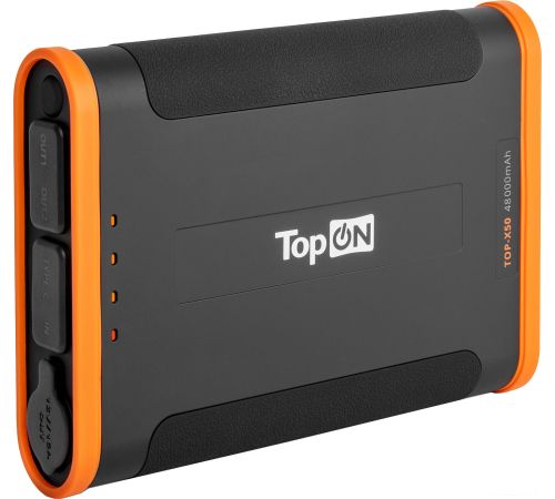 Внешний аккумулятор TopON TOP-X50 черный/оранжевый