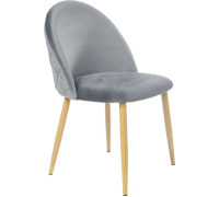 Стул Mio Tesoro Симона DC-125-G062 серый/дерево, G062-40