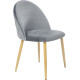 Стул Mio Tesoro Симона DC-125-G062 серый/дерево, G062-40