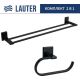 Набор аксессуаров для ванной Lauter 21SH8302 + 21SH8322 Matt Black, 2 предмета