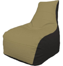 Кресло-мешок Flagman Бумеранг Б1.3-36 темно-бежевый/черный