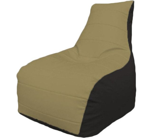 Кресло-мешок Flagman Бумеранг Б1.3-36 темно-бежевый/черный
