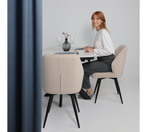 Стул Мамадома Michael-R1 360 b03 Cream Lux/черный