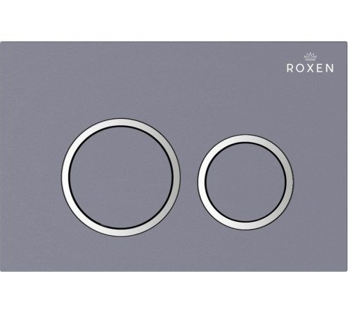 Унитаз приставной Roxen Antares в комплекте с инсталляцией Attach 5 в 1 966921 кнопка: серый бетон