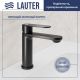 Умывальник Lauter 21675 + Moon 21СК691BS с сифоном 21635B черный матовый