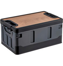 Органайзер для хранения Happy Home складной усиленный со столиком HH-006 60 л черный