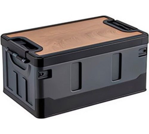 Органайзер для хранения Happy Home складной усиленный со столиком HH-006 60 л черный