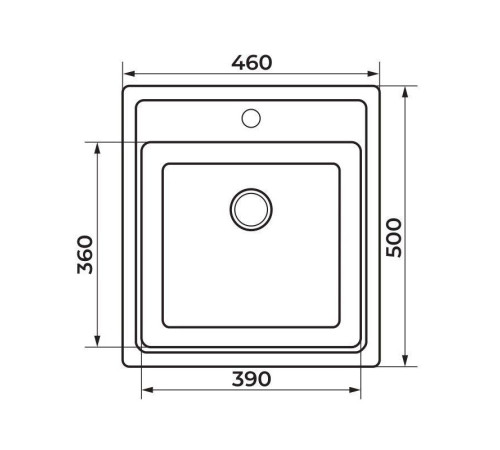 Кухонная мойка Granrus GR-460 песочный