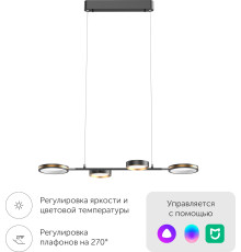Подвесная люстра Yeelight Arowana Chandelier C2103 YLDL031 4 плафона