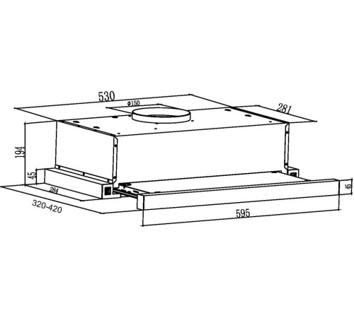 Кухонная вытяжка Schtoff TF-5260 GBK черный