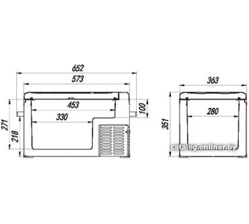 Компрессорный автохолодильник Alpicool C30 без адаптера 220В