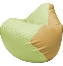 Кресло-мешок Flagman Груша Макси Г2.3-0413 светло-салатовый/бежевый