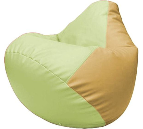 Кресло-мешок Flagman Груша Макси Г2.3-0413 светло-салатовый/бежевый