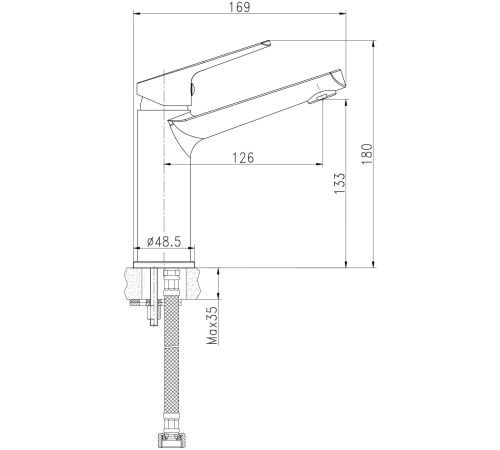 Смеситель Cersanit Flavis 63037