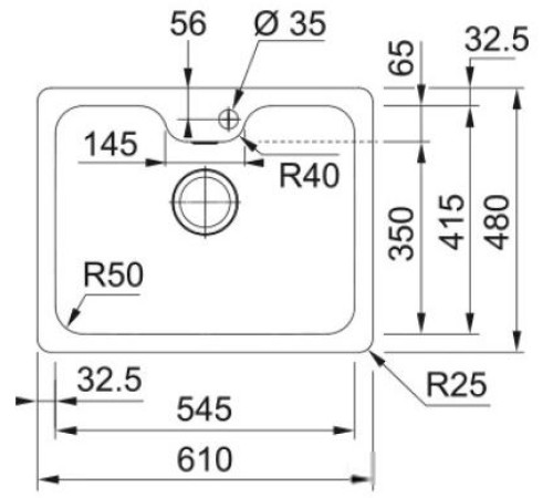 Кухонная мойка Franke Bell BCX 110-55 TL 122.0689.806