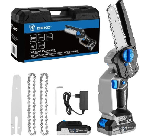 Аккумуляторная пила Deko DKCHS 20V 083-2014 с 2-мя АКБ, кейс