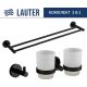 Набор аксессуаров для ванной Lauter 21SH72082 + 21SH72092 + 21SH70022 Matt Black, 3 предмета