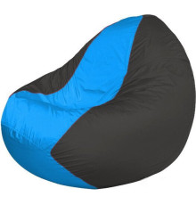 Кресло-мешок Flagman Classic К2.1-222 серый темный/голубый