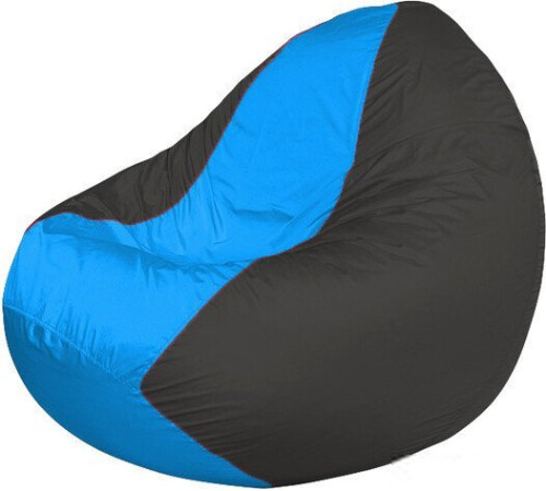 Кресло-мешок Flagman Classic К2.1-222 серый темный/голубый