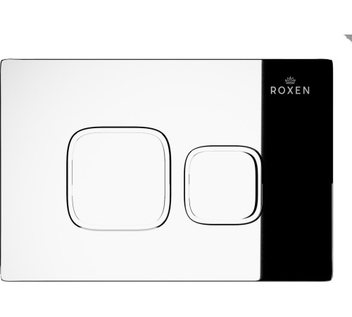 Унитаз подвесной Roxen Royal Matt в комплекте с инсталляцией StounFix Dual Fresh 6 в 1 968273 кнопка: хром глянцевый