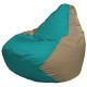 Кресло-мешок Flagman Груша Мини L Г0.1-289 бирюзовый/темно-бежевый