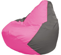 Кресло-мешок Flagman Груша Г2.1-004 розовый/серый