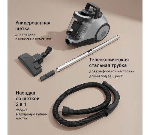 Пылесос Redmond Редмонд V1306 серый