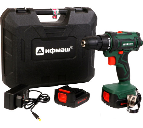 Дрель-шуруповерт Дифмаш ША-16-06 01022516 с 2-мя АКБ, кейс