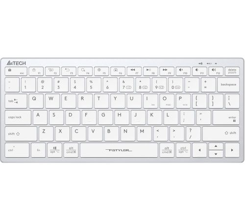 Клавиатура A4Tech Fstyler FBX51C серебристый/белый