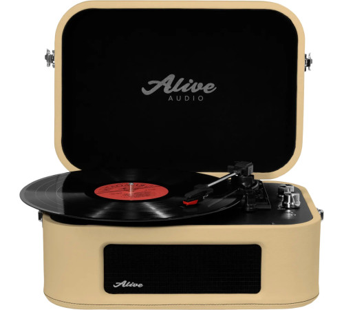 Виниловый проигрыватель Alive Audio Stories бежевый