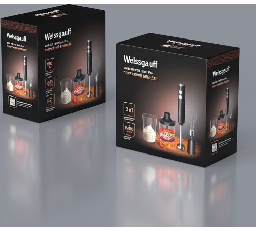 Погружной блендер Weissgauff WHB 370 PSB Silent Pro