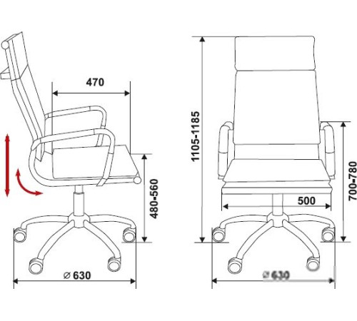 Кресло Бюрократ CH-993/Camel