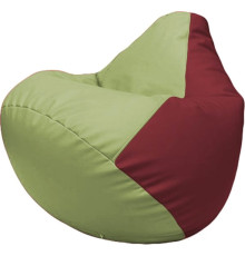 Кресло-мешок Flagman Груша Макси Г2.3-1932 оливковый/бордовый