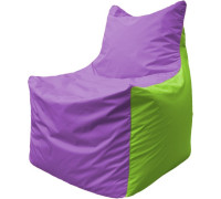 Кресло-мешок Flagman Фокс Ф2.1-108 сиреневый/салатовый
