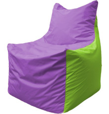 Кресло-мешок Flagman Фокс Ф2.1-108 сиреневый/салатовый