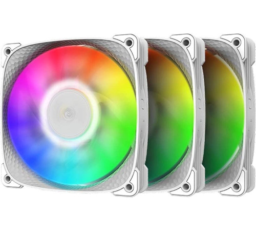 Комплект вентиляторов для корпуса Geometric Future Squama 2505 ARGB Triple Pack белый