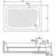 Душевой поддон RGW B/CL-S-A 16180279-51-A 70x90
