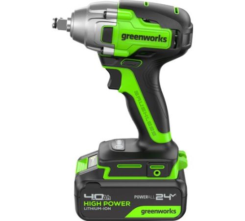 Гайковерт Greenworks GD24IW400 3802907CUG с 1-им АКБ