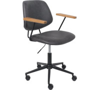 Офисное кресло AksHome Trix экокожа винтажный черный Watusi 16/черный