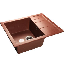 Кухонная мойка GranFest GF-Q650L красный марс